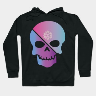 Pink and Blue Skull Chakra Hoodie